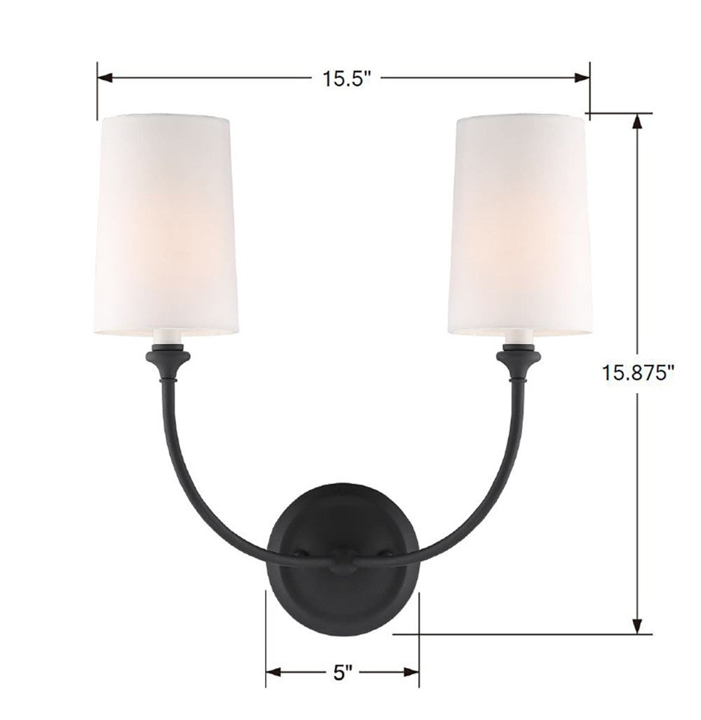 Libby Langdon Sylvan 2-Light Sconce
