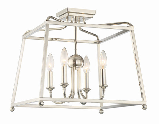 Sylvan 4 Light Semi Flush Mount
