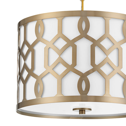 Jennings 3 Light Chandelier - Polished Nickel