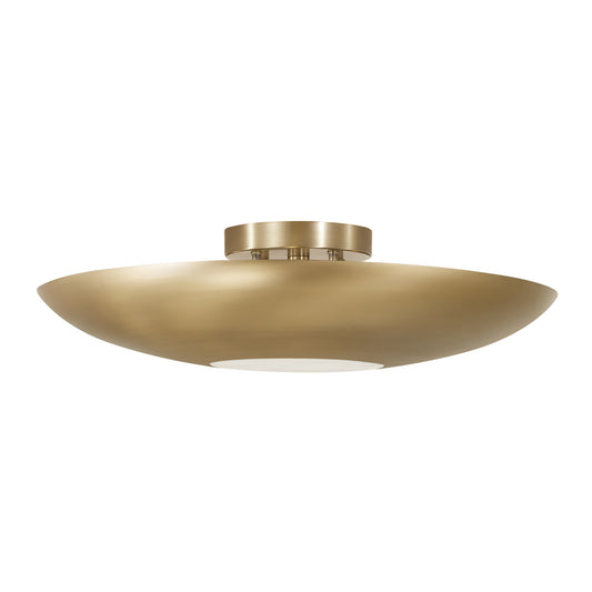 Capital Gia Semi-Flush in Aged Brass