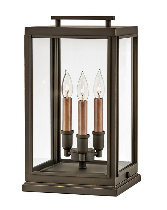 Hinkley Sutcliffe Outdoor Post Mount Lantern Oil-Rubbed Bronze