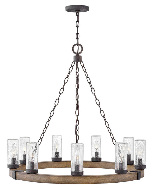 Hinkley Sawyer Outdoor Chandelier Rustic Bronze, Sequoia