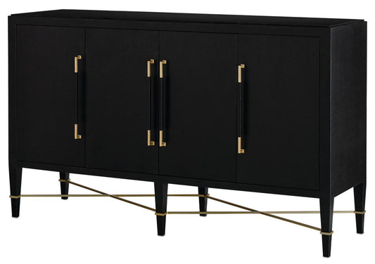 Verona Black Sideboard, Currey and Company (3000-0037 KKR7)