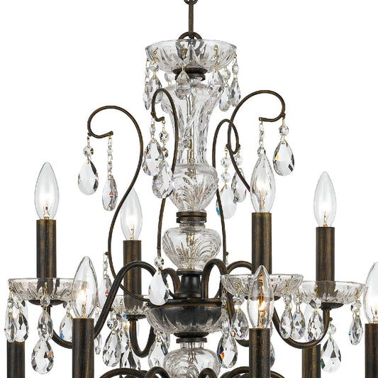 Crystorama Butler Chandelier English Bronze
