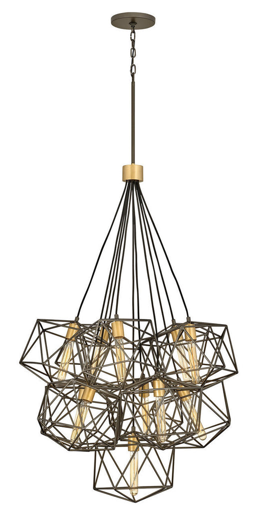 Hinkley Astrid Down Chandelier Bronze, Steel, Metallic Bronze
