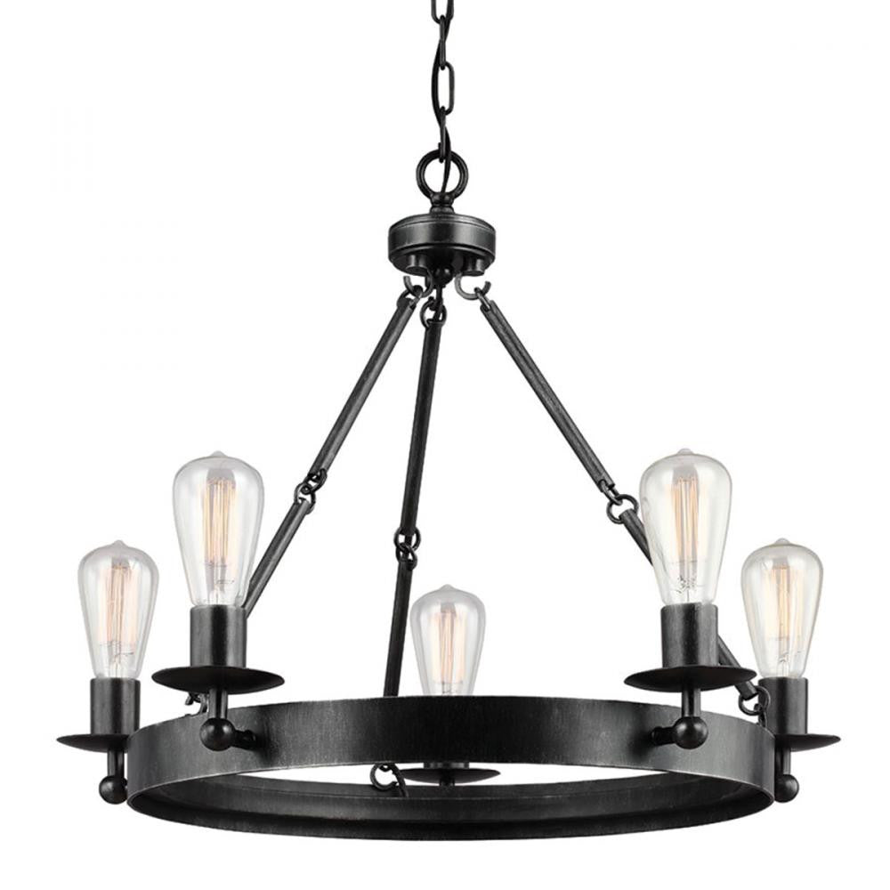 Generation Lighting Ravenwood Manor Five Light Chandelier Stardust