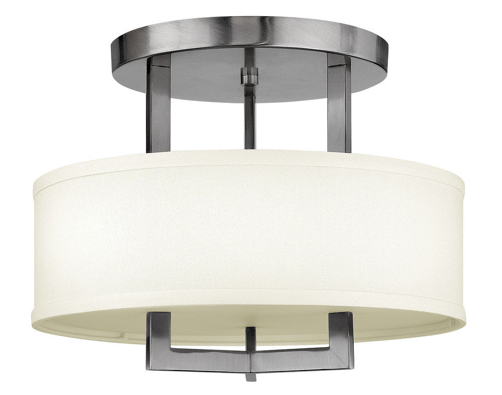 Hinkley Hampton Semi-Flush Mount Antique Nickel