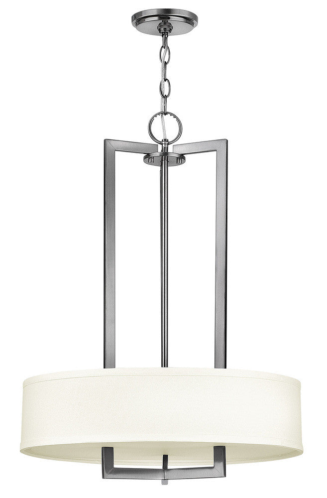 Hinkley Hampton Drum Chandelier Antique Nickel