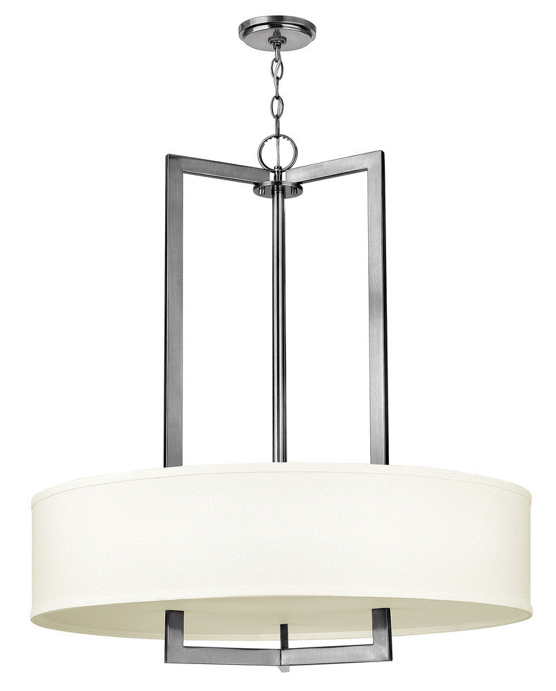Hinkley Hampton Drum Pendant Antique Nickel