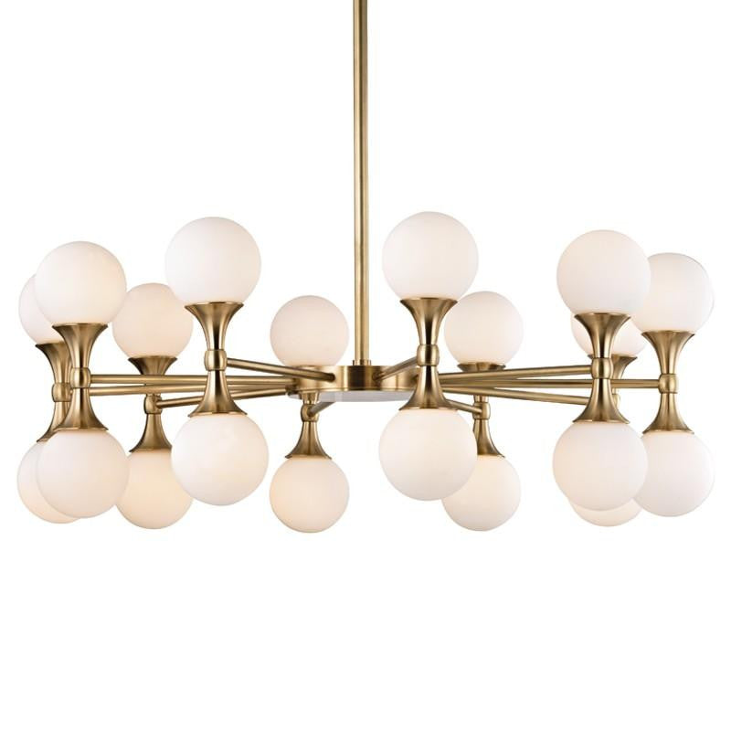 Hudson Valley Astoria Chandelier Aged Brass
