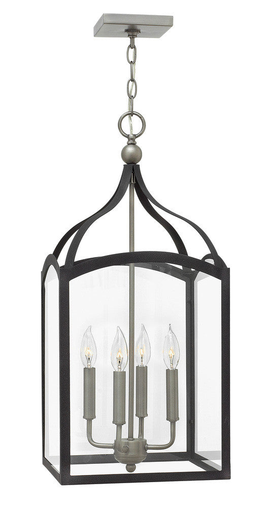 Hinkley Clarendon Medium Open Frame Pendant Aged Zinc