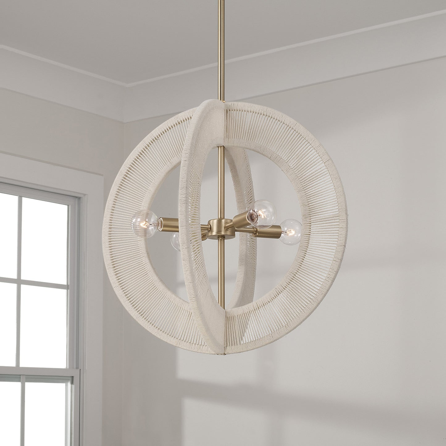 Capital Delaney Orb Pendant in Matte Brass
