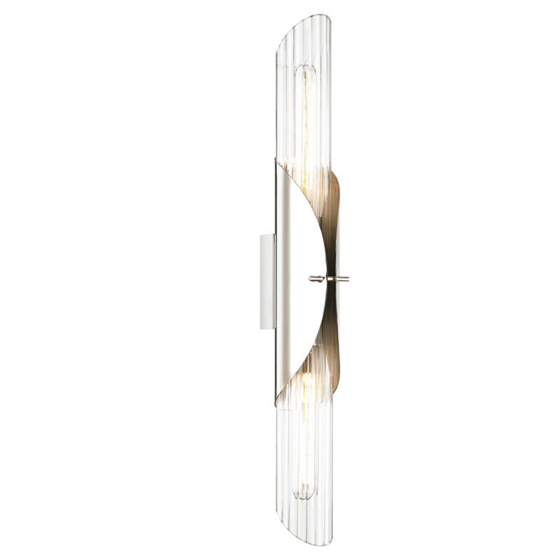 Hudson Valley Lefferts Wall Sconce Polished Nickel
