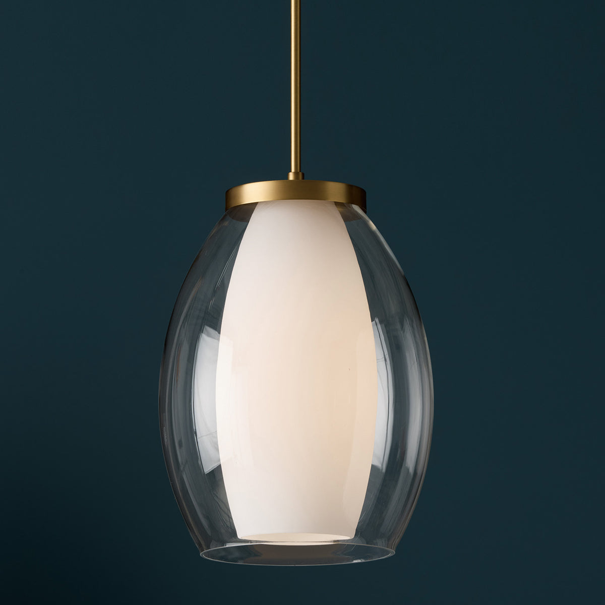 Capital Joss Pendant in Aged Brass