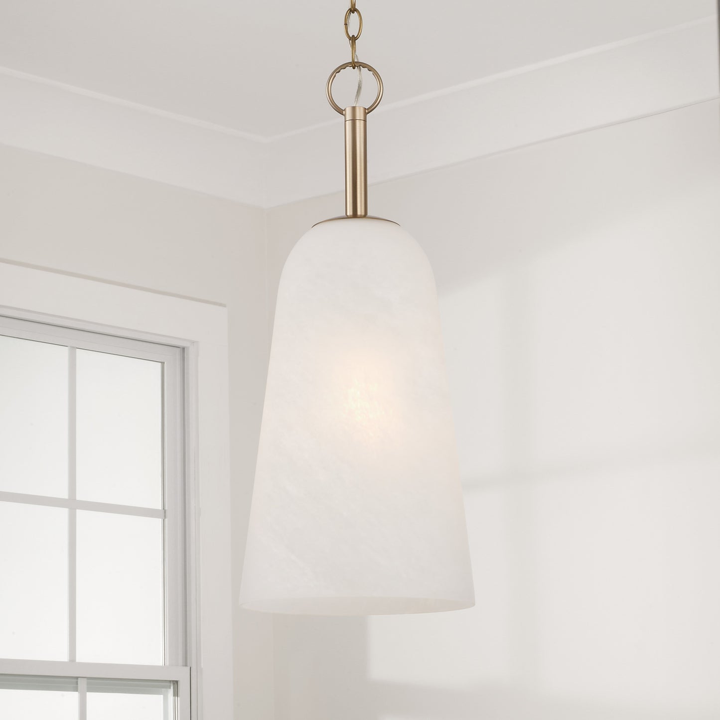 Capital Romy Pendant in Matte Brass