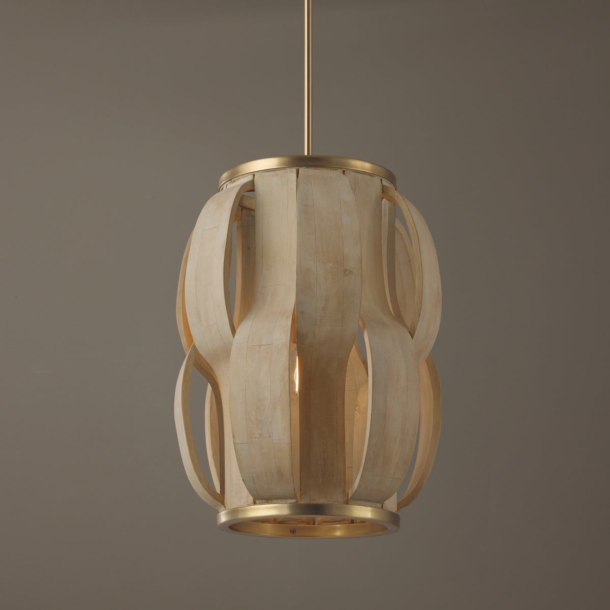 Capital Willa Medium Pendant in Matte Brass