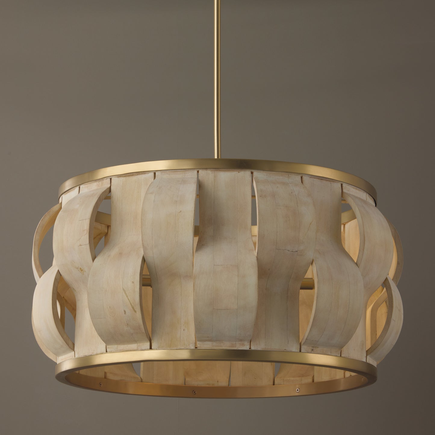 Capital Willa Large Pendant in Matte Brass