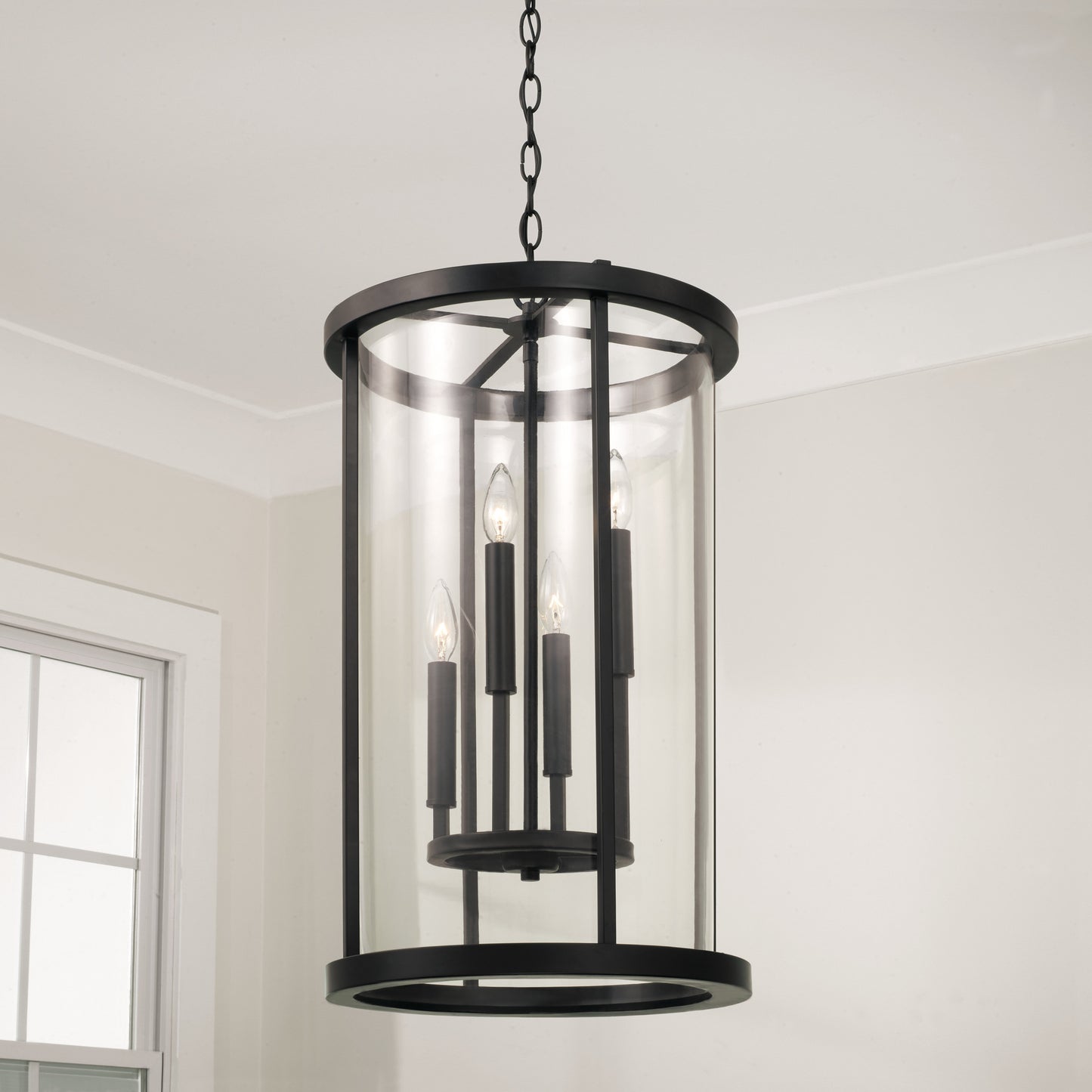 Capital Davis Pendant in Espresso and Brass