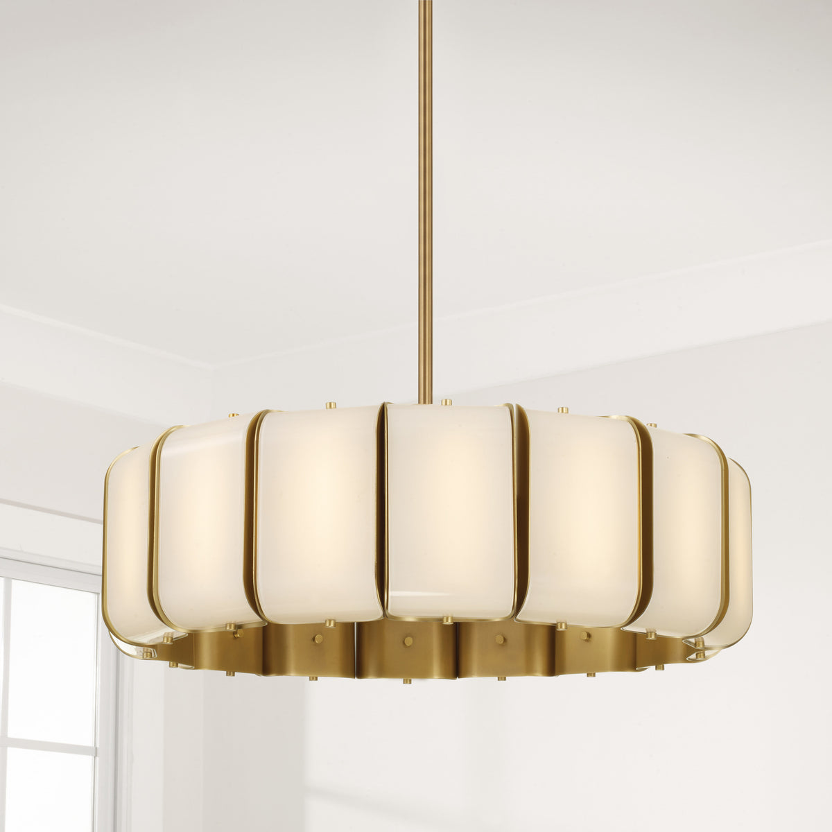 Capital Marcell Large Pendant in Aged Brass