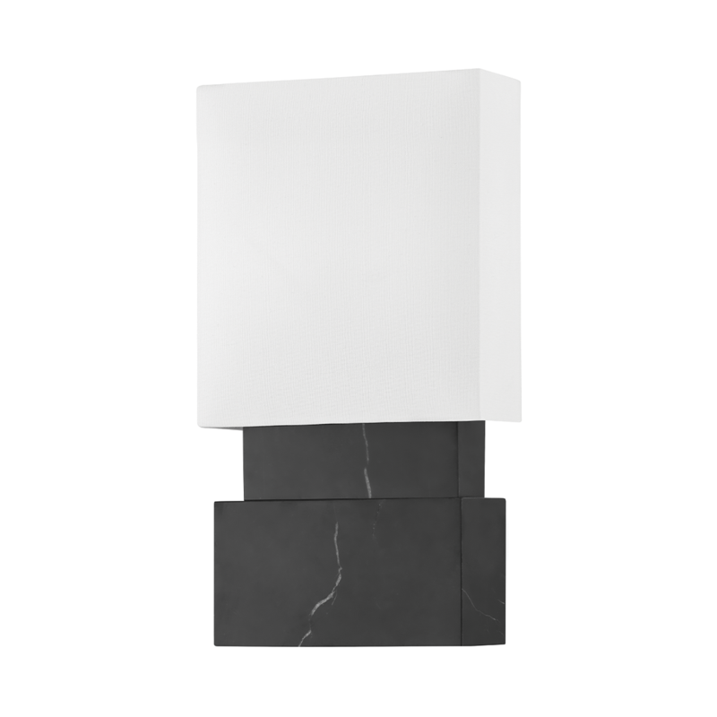 Hudson Valley Haight Wall Sconce Black Marble
