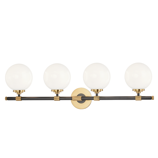 Hudson Valley Bowery Bath Vanity Light Aged Old Bronze