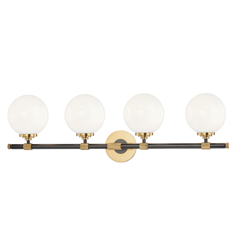 Hudson Valley Bowery Bath Vanity Light Aged Old Bronze