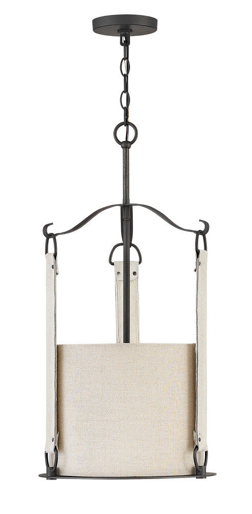 Hinkley Telluride Drum Shade Pendant Brushed Graphite