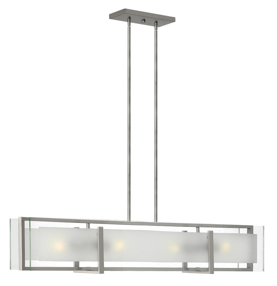 Hinkley Latitude Linear Chandelier Brushed Nickel