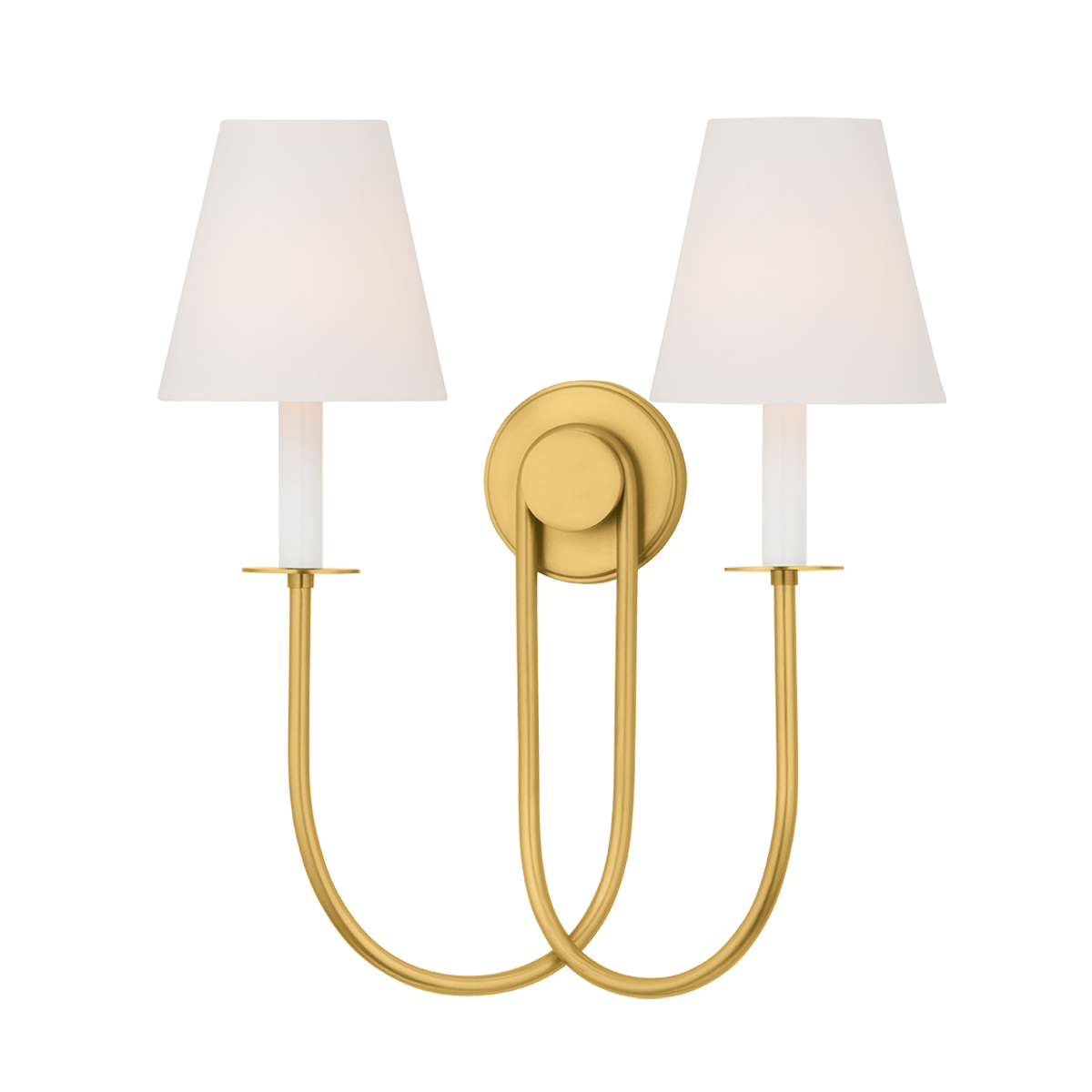 Hudson Valley Midtown 2-Light Wall Sconce Aged Brass