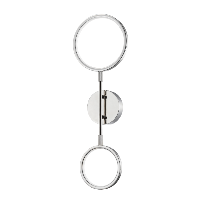 Hudson Valley Saturn Wall Sconce Polished Nickel