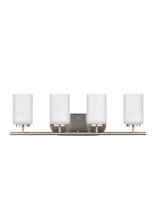 Generation Lighting Oslo Four Light Wall / Bath Brushed Nickel