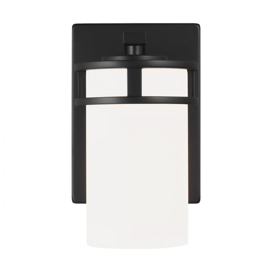Generation Lighting Robie One Light Wall / Bath Sconce Midnight Black