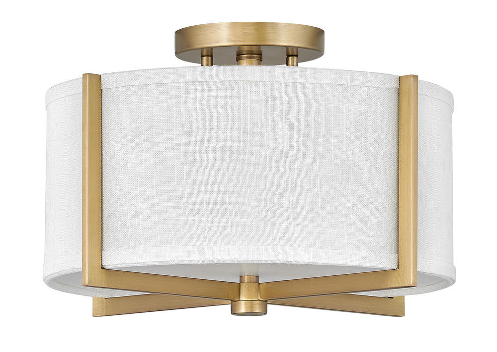 Hinkley Axis Foyer Hall Semi-Flush Mount Brass, Heritage Brass