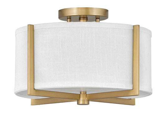 Hinkley Axis Foyer Hall Semi-Flush Mount Brass, Heritage Brass