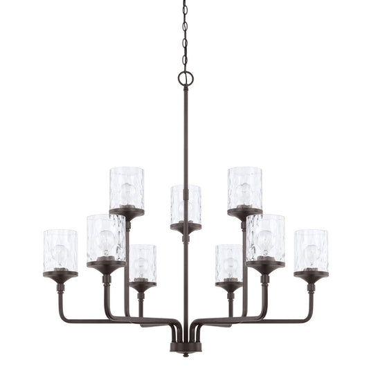 Colton 9-Light Chandelier Bronze