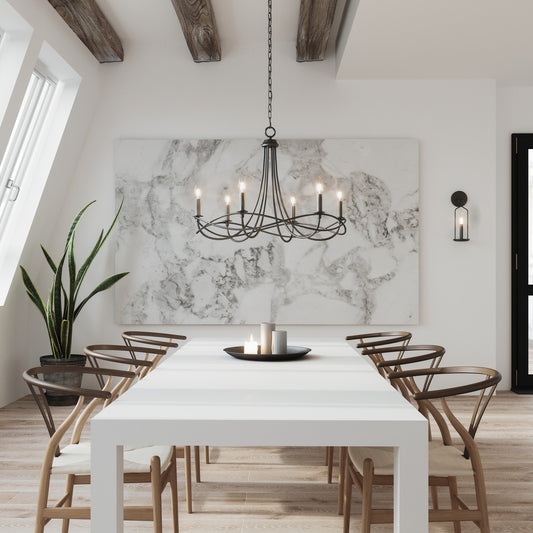 Capital Sonnet Chandelier Matte Black