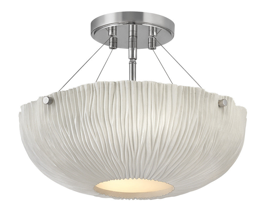 Hinkley Coral Semi-Flush Mount Polished Nickel