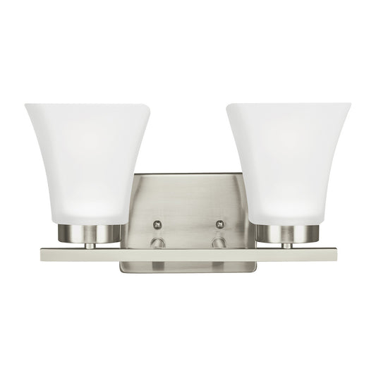 Generation Lighting Bayfield Two Light Wall / Bath Brushed Nickel