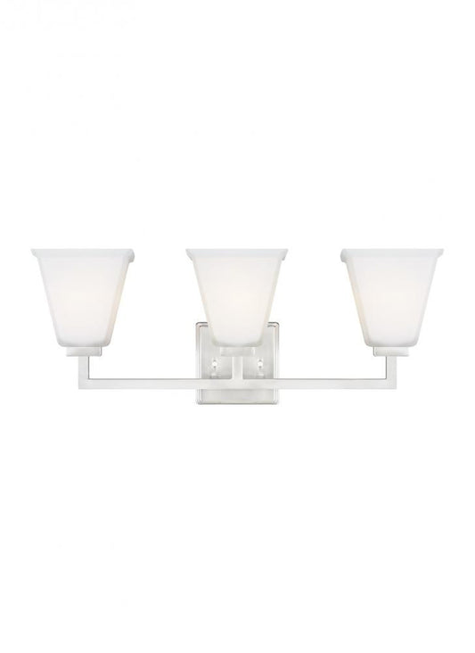 Generation Lighting Ellis Harper Three Light Bath Brushed Nickel