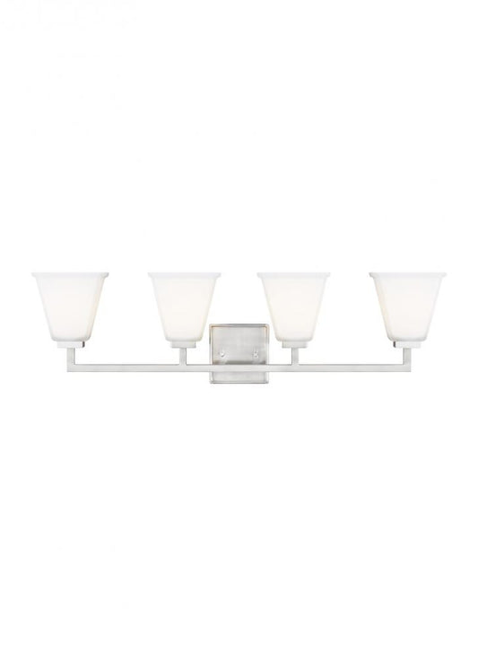 Generation Lighting Ellis Harper Four Light Bath Brushed Nickel