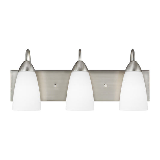 Generation Lighting Seville Three Light Wall / Bath Brushed Nickel