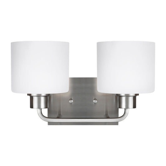 Generation Lighting Canfield Two Light Wall / Bath Brushed Nickel
