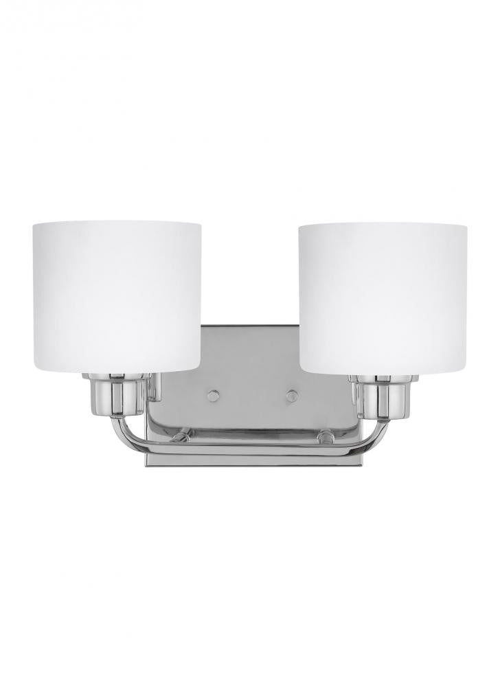 Generation Lighting Canfield Two Light Wall / Bath Chrome