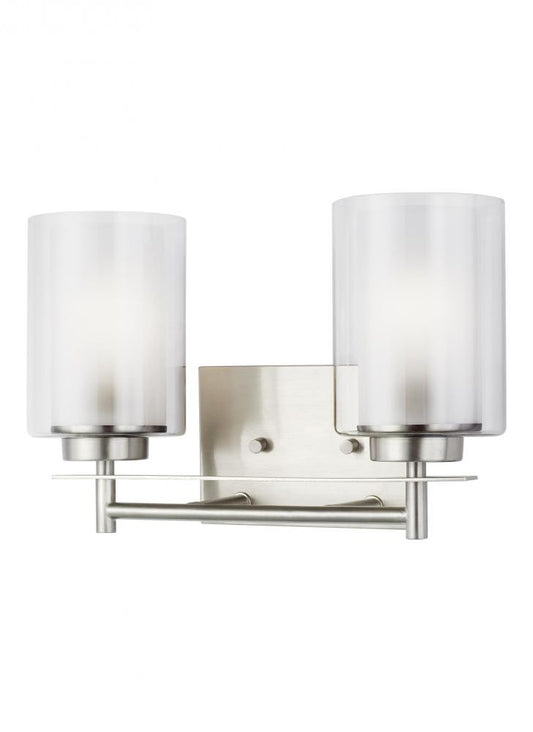 Generation Lighting Elmwood Park Two Light Bath Brushed Nickel