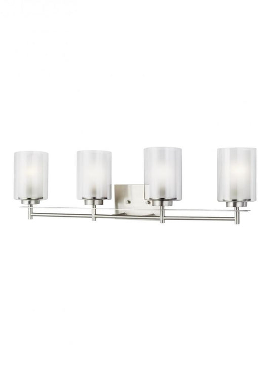 Generation Lighting Elmwood Park Four Light Bath Brushed Nickel