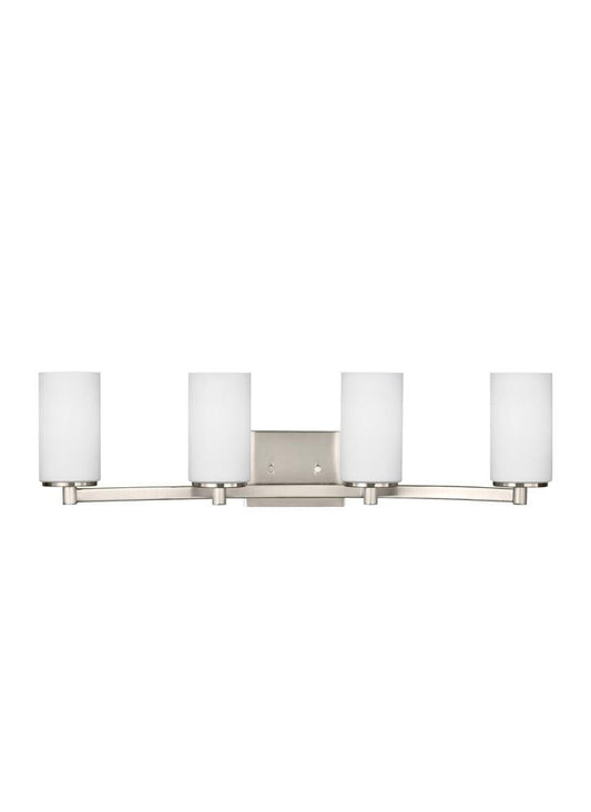 Generation Lighting Hettinger Four Light Wall / Bath Brushed Nickel