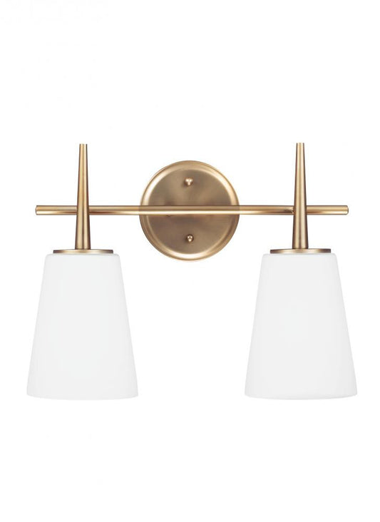 Generation Lighting Driscoll Two Light Wall / Bath Satin Brass