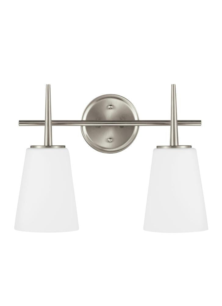 Generation Lighting Driscoll Two Light Wall / Bath Brushed Nickel