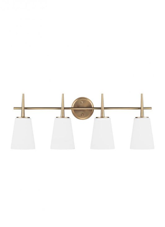 Generation Lighting Driscoll Four Light Wall / Bath Satin Brass