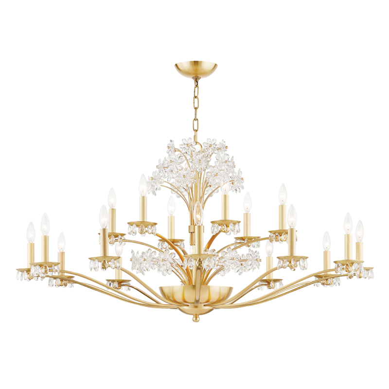 Hudson Valley Beaumont Chandelier Aged Brass